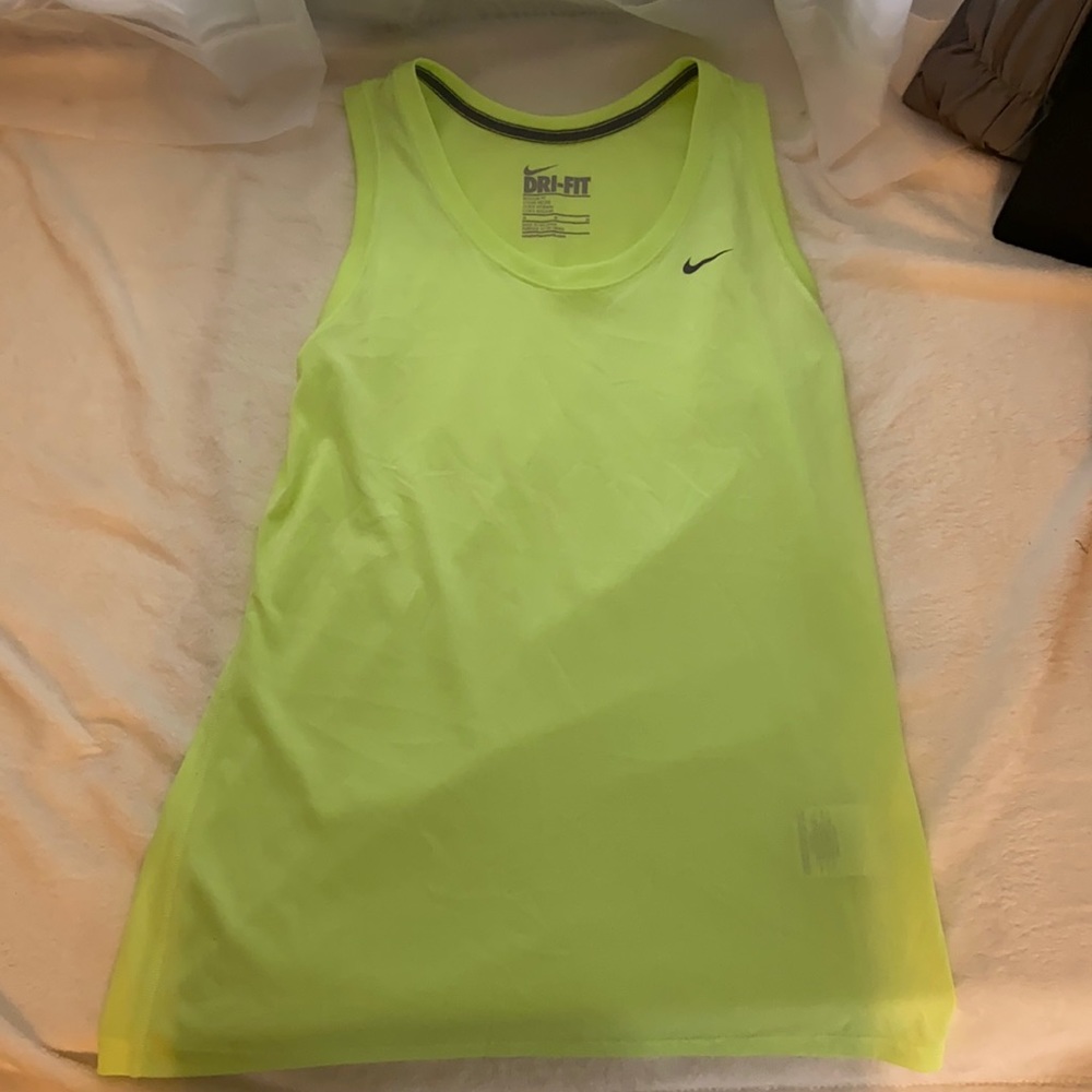 neon green nike tank top